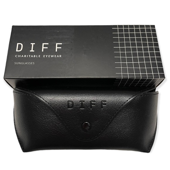 DIFF Dash Sunglasses Aviators Black Frame Grey Lenses Unisex - Picture 11 of 15